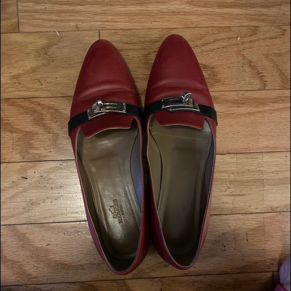 Hermes Burgundy Kelly buckle lock flat - Picture 2 of 8